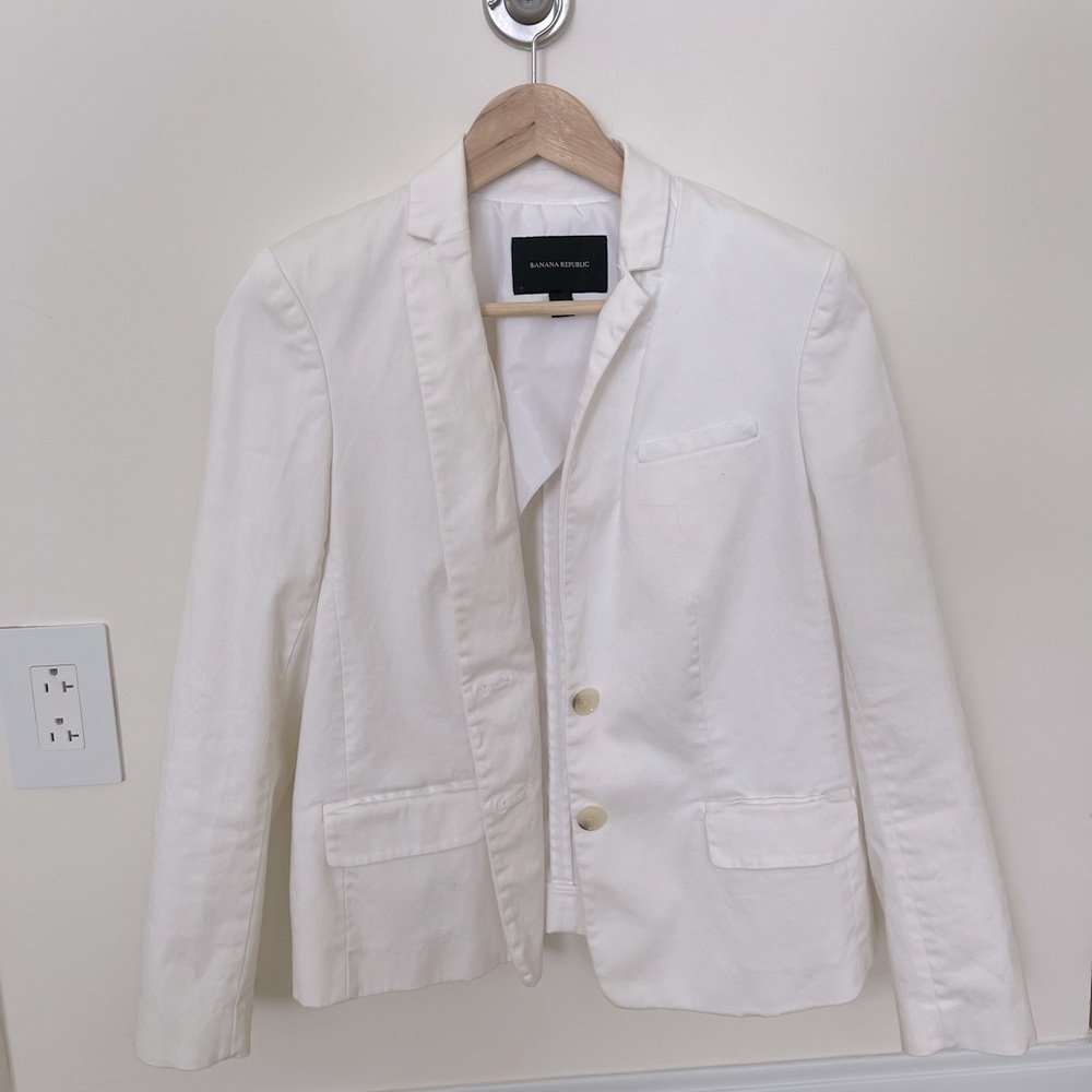 Banana republic white blazer. Comfy and versatile